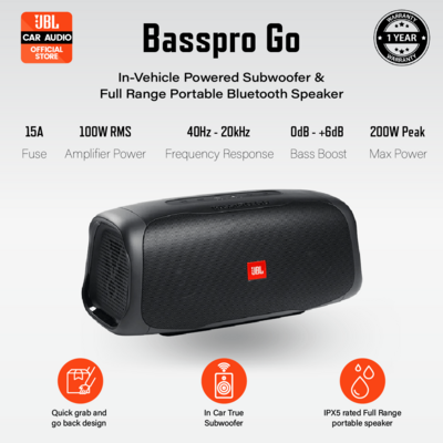 JBL BASSPRO-GO Portable with Bluetooth Sub Woofer