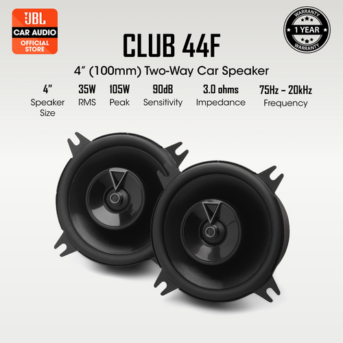 JBL Club 44F - 4インチ (100mm) 2ウェイカースピーカー JBL Club 44F Club Series 4