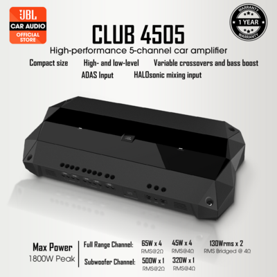 JBL CLUB-4505 5 Channel Amplifier