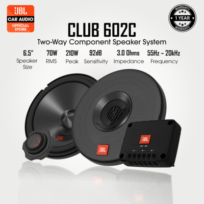 JBL CLUB-602C 6.5' Inch 2 Way Component Speaker