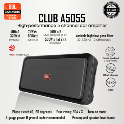 JBL CLUB-A5055 5 Channel Amplifier