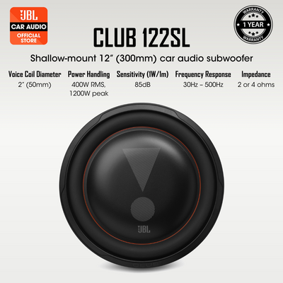 JBL CLUB 122SL | 12" Inch Passive Slim Type Sub Woofer