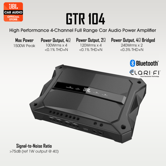 JBL GTR-104 4 Channel Amplifier