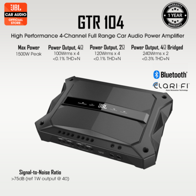 JBL GTR-104 4 Channel Amplifier