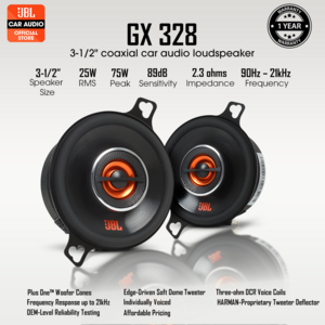 JBL GX-328 3.5' Inch 2 Way Coaxial Speaker