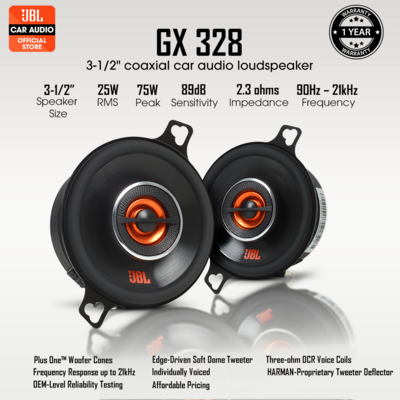 JBL GX-328 3.5' Inch 2 Way Coaxial Speaker