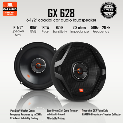 JBL GX-628 6.5' Inch 2 Way Coaxial Speaker