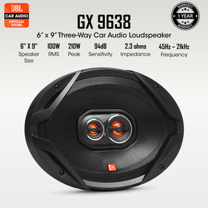JBL GX-9638 6 x 9' Inch 3 Way Coaxial Speaker