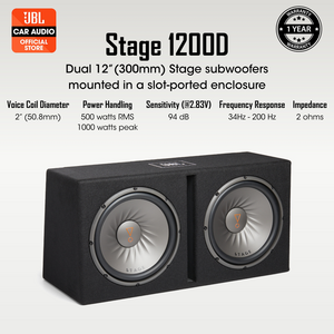 JBL STAGE-1200D Double 12' Inch Box Type Sub Woofer