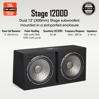 JBL STAGE-1200D Double 12' Inch Box Type Sub Woofer