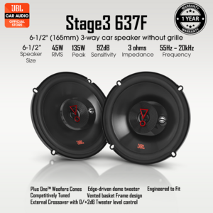 JBL STAGE3-637F - 6.5' Inch 2 Way Coaxial Speaker (without Grille)