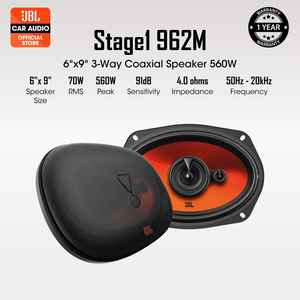 JBL Stage1 962M 6x9" 3-Way Coaxial Speaker 560W Original JBL Car Speaker 6x9 Inch Car Audio Kereta JBL Stage1-962M