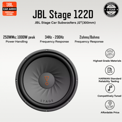 JBL STAGE-122D 12' inch double voice coil passive sub woofer